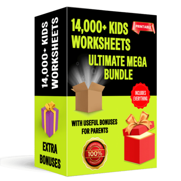 14,000+ Kids Worksheet Bundle